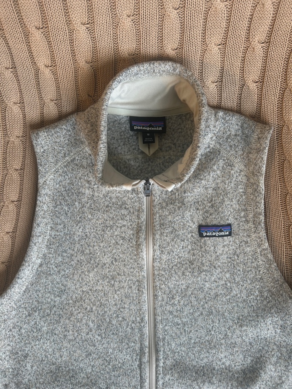 Patagonia Gray Heather Full-Zip Fleece Vest